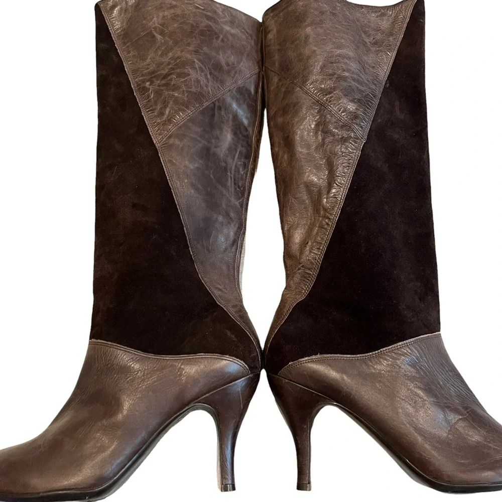 Gianni Bini Vintage Leather Knee High Boots - Picture 7 of 13